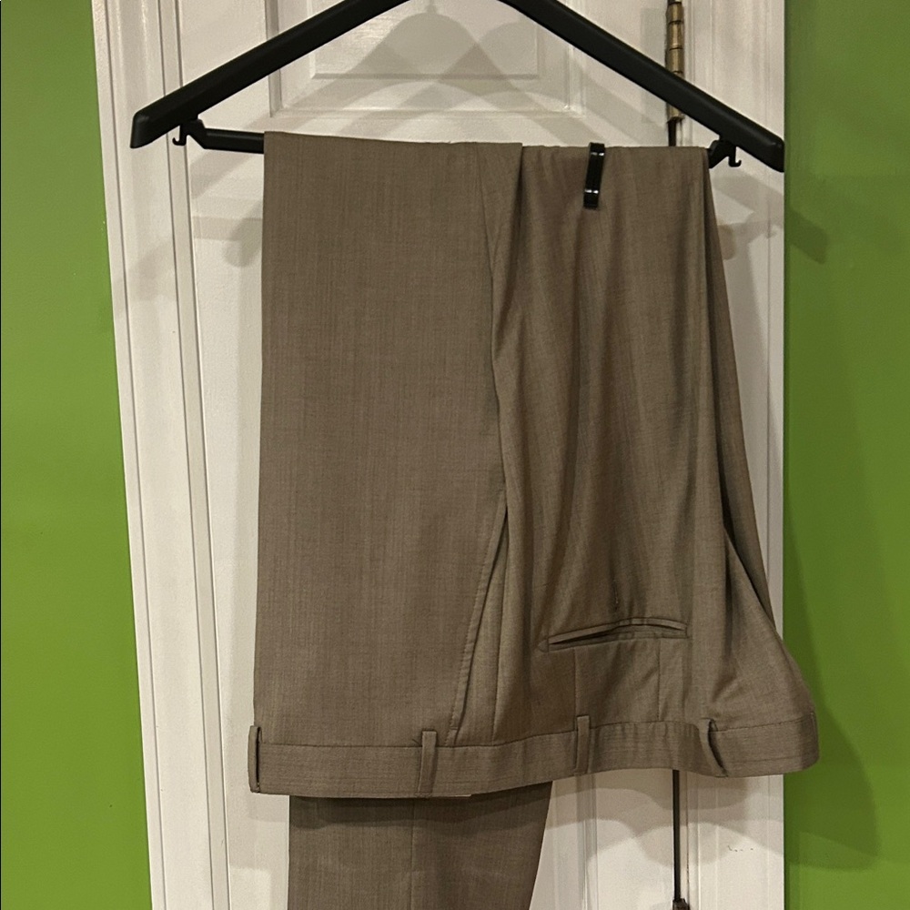 Kirkland Signature Men's Brown Dress Pants